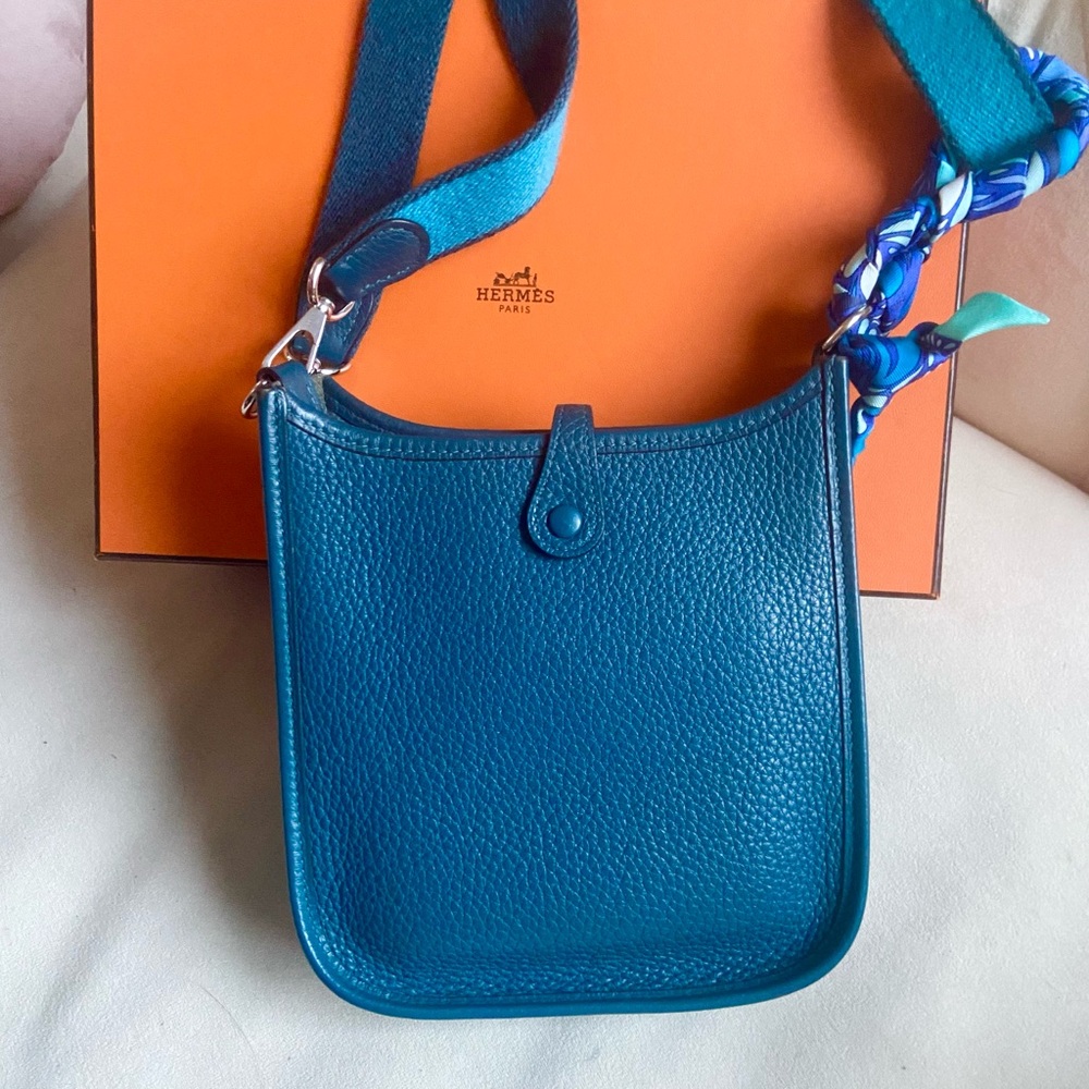 Hermes mini Evelyne With Matching Hermes Twilly - Picture 6 of 10